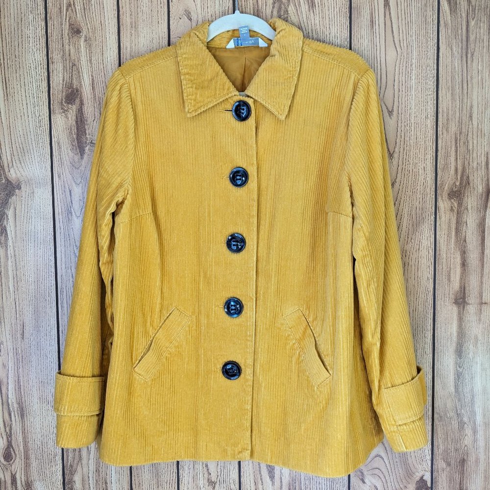 Relativity mustard corduroy jacket
